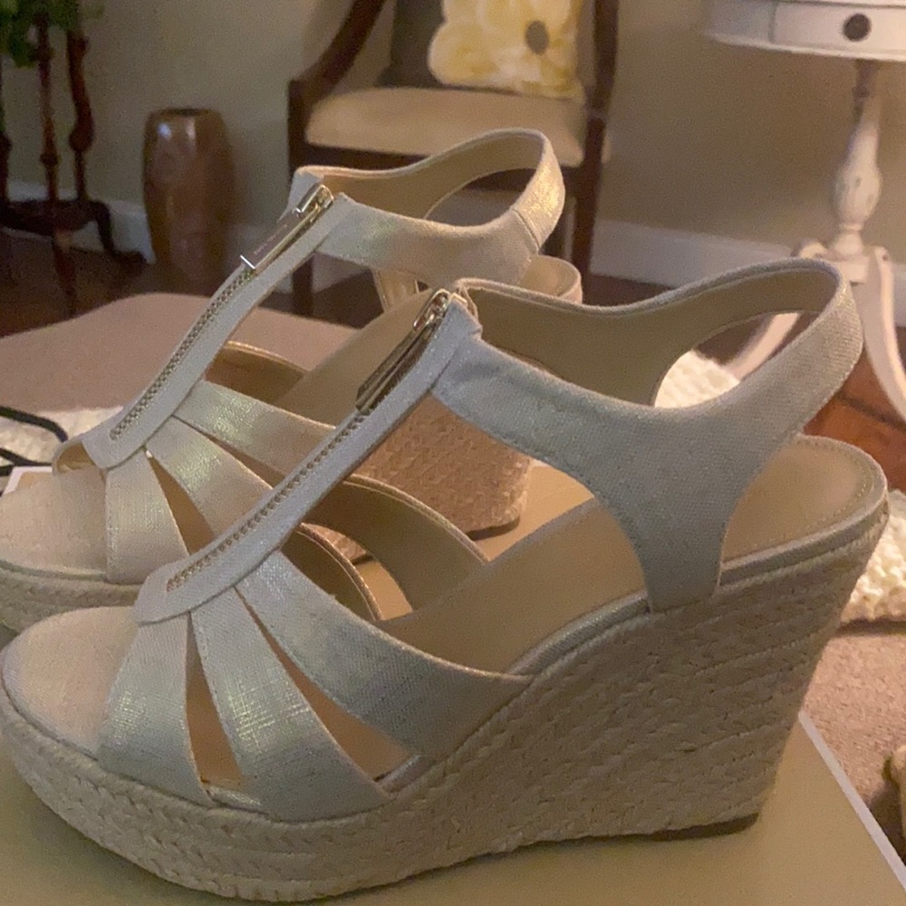 Michael Kors “Gold” Berkley Wedge size 7 $50
